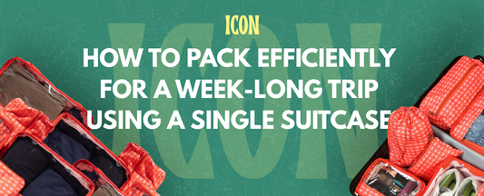 How to pack efficiently for a week-long trip using a single suitcase
